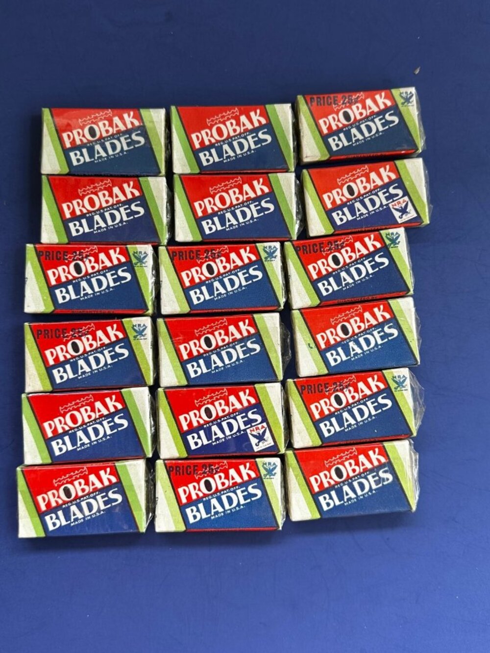 Lot of 18: Vintage Probak Blades NOS Packs Sealed